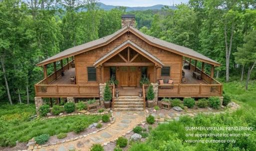 Summer rendering-cabin