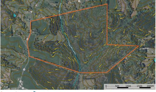 Map - Aerial w Contours