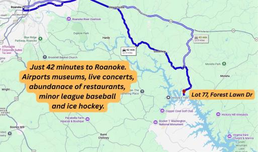 42 minutes to Roanoke