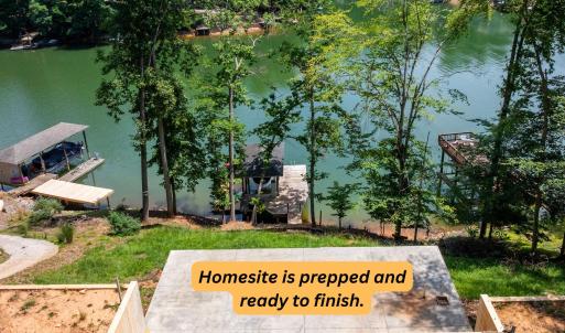 Homesite is prepped and ready to finish.