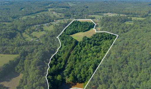 Aerial boundary view from river