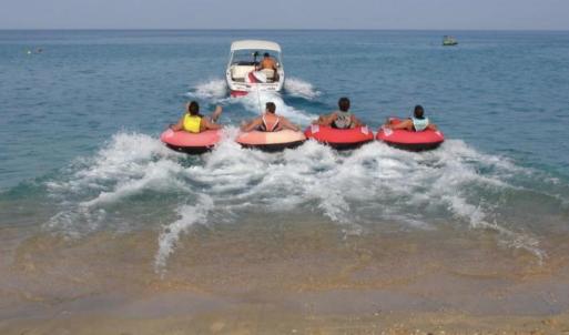 Tubing on the lake