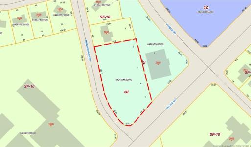 Zoning & Dimensions Map