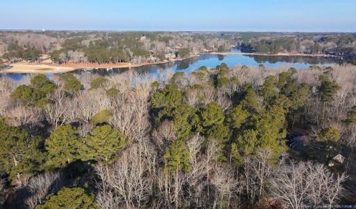 Aerial View toward Lake and Golf Course