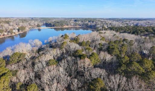 Aerial toward dam