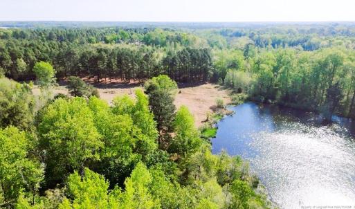 Aerial View - Pond & Barns