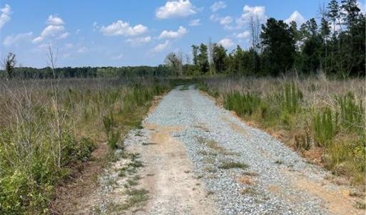 Looking into tract from gate
