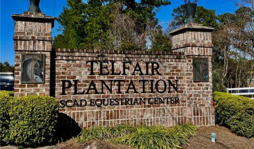 Telfair Plantation Entrance on Hwy 17