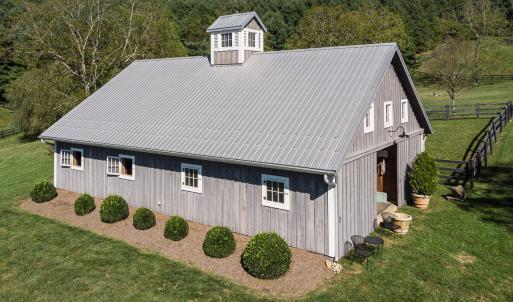 Custom horse barn