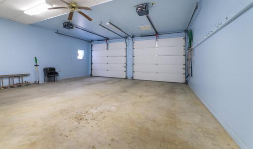 Large 2 car garage