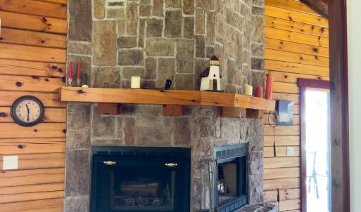 Stone Fireplace