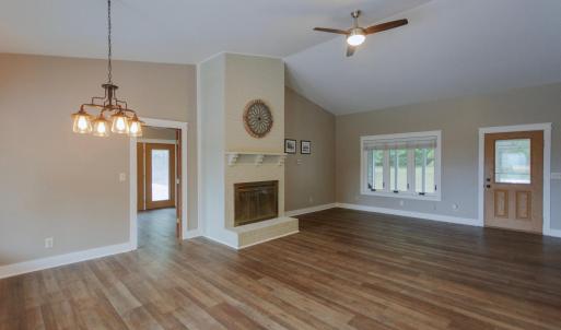 Great room and dining area