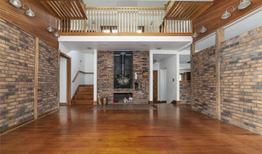 Living room fireplace