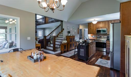 Dining into kitchen