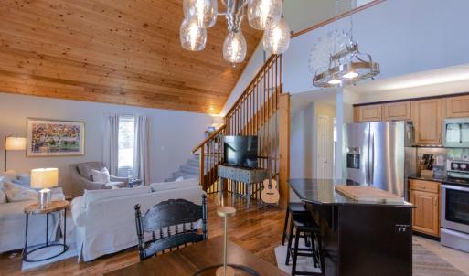 Dining area into living