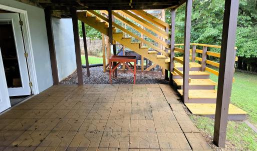 Patio & steps to deck