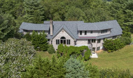 Aerial of rear elevation