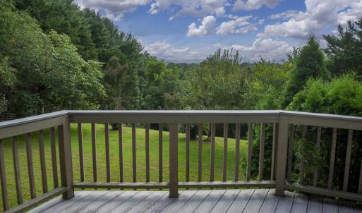 Deck overlooks Blue Ridge