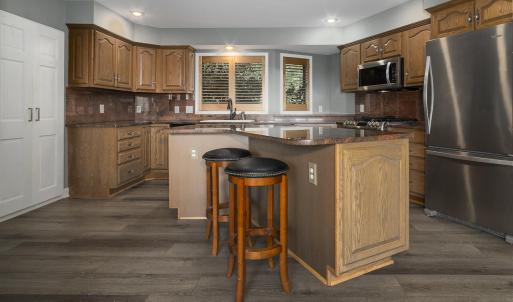 Kitchen with granite counters