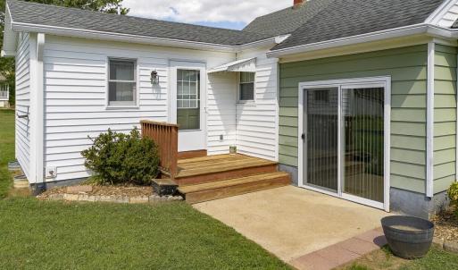Back entrance to breezeway