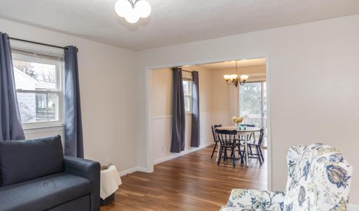 Living and dining room space
