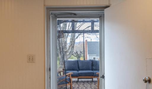 Rear door to screen room