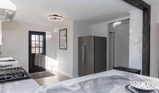 Kitchen from bar seating