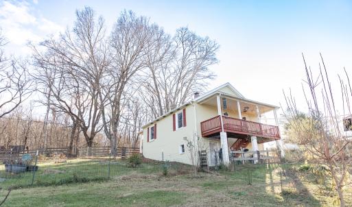 Rear of cottage and yard