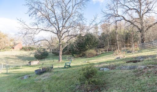 Backyard with fencing