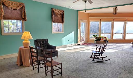 family rm and sunroom from kitchen