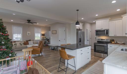 Dining area into living