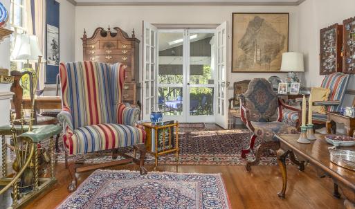 Living room to side porch