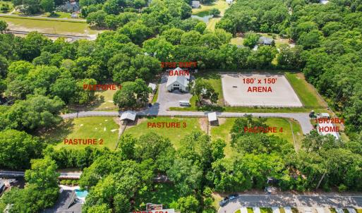 Anotated aerial of property