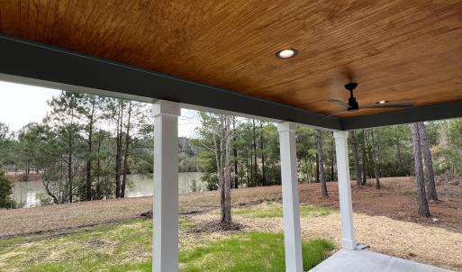 Rear covered porch