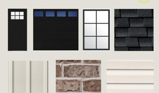 Exterior Design Board for Lot 3 Live Oak