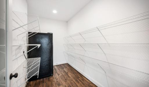 Huge pantry with refrigerator