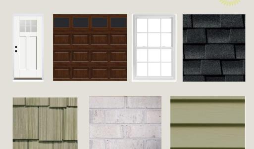 Exterior Design Board for Lot 6 Live Oak