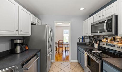 Hard-working Galley Kitchen. All appliances convey. Dining room in the front of the house.