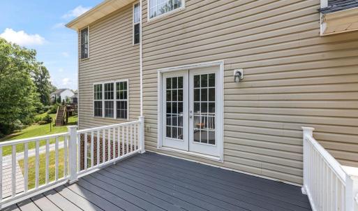 Back outside! Overlooking the yard from this deck is a great view!