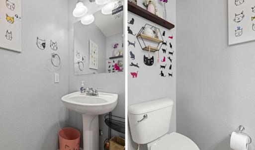 Downstairs half bath seen together
