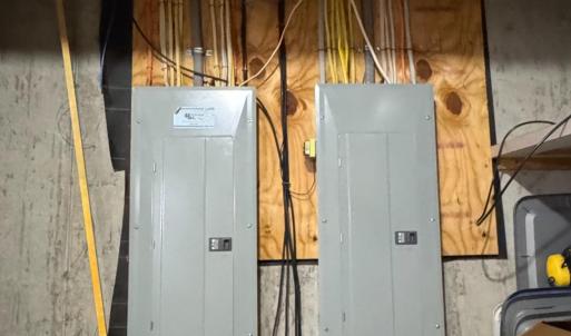 Two large panel boxes service the home.