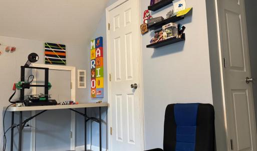 There are two closets (the doors here) AND two smaller doors which has access to the eaves for more storage.