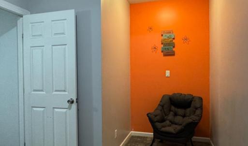 It also has a wonderful reading nook. This could be used as an office and can share the closet with the downstairs bedroom!