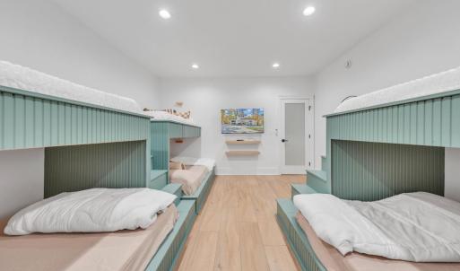 Custom built bunk room!