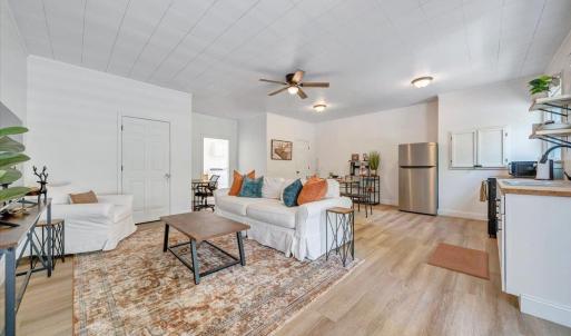 Enter the one-bedroom one bath separate living space with private entrance!