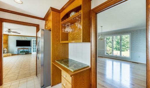 View from Kitchen to LR and Dinning Room