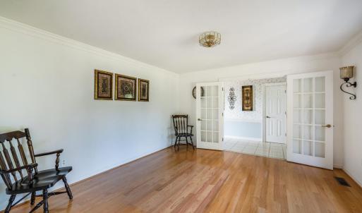 Formal Living Room with French Doors to Foyer