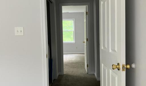 Upstairs hallway and laundry closet