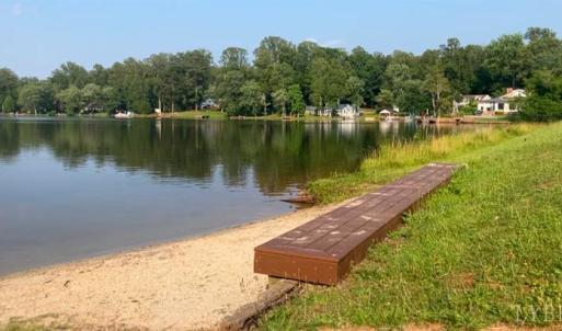 Timberlake Community beach area with boat ramp