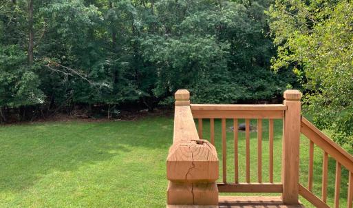 View from deck